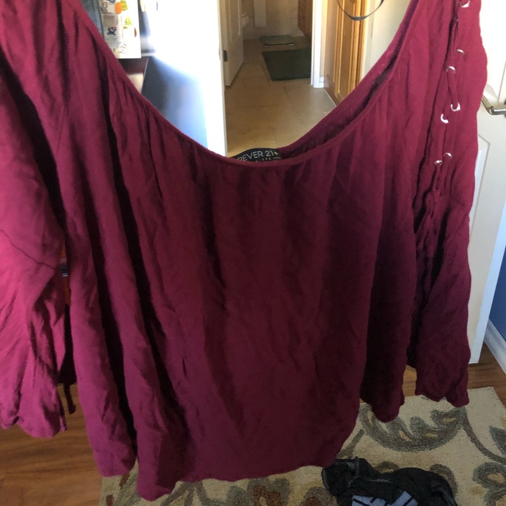 Red blouse